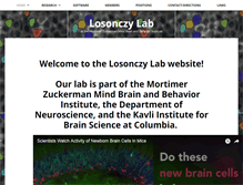 Tablet Screenshot of losonczylab.org